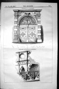 Old Doorway Antwerp Parapet Florence Cathedral Architecture 1852 Buil Victorian