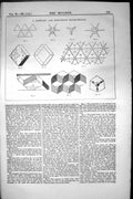 Original Old Antique Print Sanitary Fire-ProFloor Ceiling 1852 Builder 19th