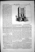 Old Antique Print Norman Tower Bury St. Edmunds Architecture 1852 Builder 19th