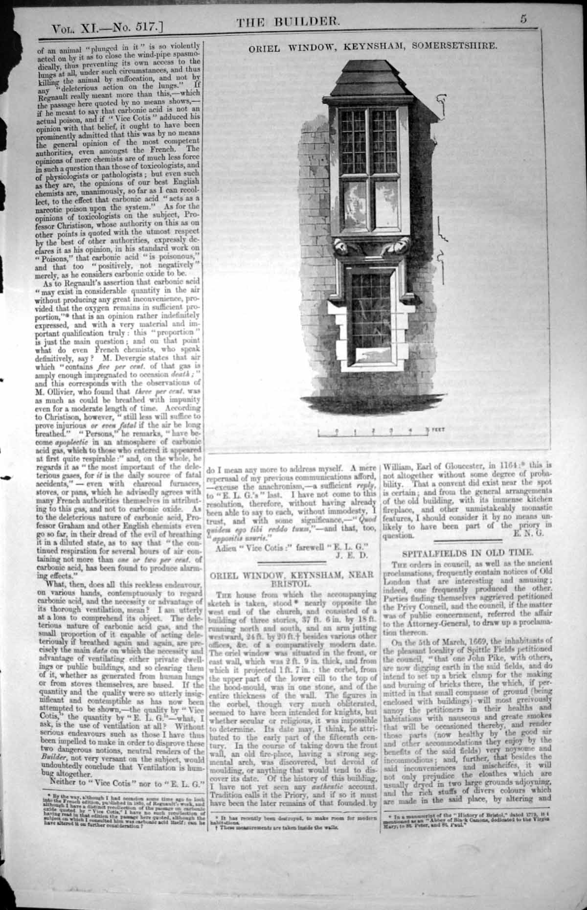 Old Oriel Window Keynsham Bristol Somersetshire Monastic Features 185 Victorian