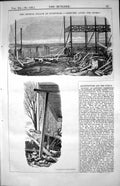 Old Crystal Palace Sydenham After Storm Damage Horses Repairmen 1853 Victorian
