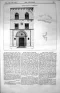 Old House Front Perugia Central Italy Piazza Del Duomo Alfred Bailey