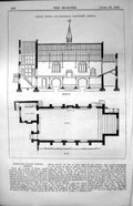 Old Redcliffe Infant School & Residence Pile Street Bristol Plan 1853 Victorian