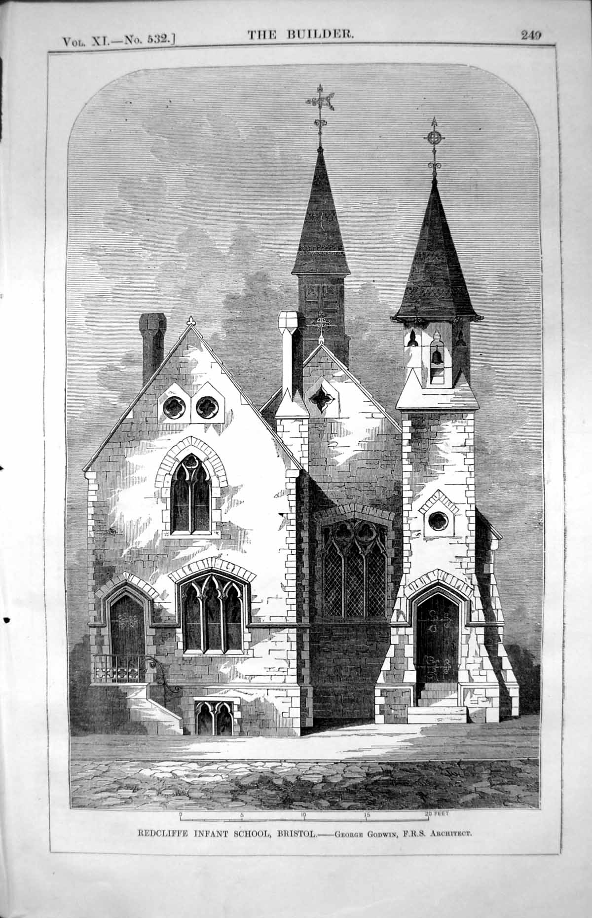 Old Redcliffe Infant School Pile Street Bristol G. Godwin Architect
