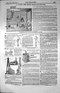 Old Print Advertisements Bath Apparatus Pumps Steam Engine Iron Tub 1853 19th