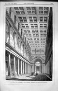 Antique Old Print St. Peters Roman Catholic Church All Nations London 1853 19th