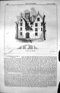 Old Clutton Domestic Arhitecture France House Chinon Stone Built 1853 Victorian