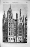 Old Print St. Stephen'S Porch New Houses Parliament C. Barry Architect