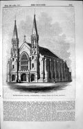 Antique Print Mansion-House Chapel Camberwell Wilson Fuller Architects 1853