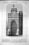 Old Gothic Entrance In New Road St. Pancras Gray Davison Organs 1853 Victorian