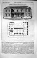 Old Paddington Vestry Hall Mr. James Lockyer Architect Front Plan 185 Victorian