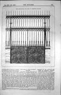 Old Iron Enclosure Gate St. Martin'S Cologne Sixteenth Centurey 1853 Victorian