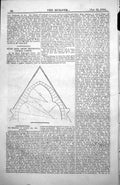 Original Old Antique Print Stone Arch Bruen Testimonial Church Carlow Plan 1854