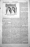 Original Old Antique Print BElegant Brick Cornice Tower Siena 1854 Victorian