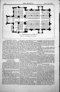Old Plan Cockermouth Church Rebuilt After Fire Joseph Clarke Arch 1854 19th