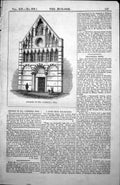 Old Print Church Sta Caterina Pisa Gothic Northern Italy Guglielmo Agnelli 1854