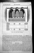 Old Print Sedilia Holy Cross Abbey Tipperary Ireland Window Tracery 1854 19th