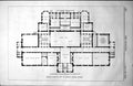 Antique Old Print Ground Plan City London Orphan School Entrance Hall 1854 19th