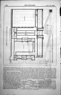 Antique Print Ground Plan Saltaire Mills Leeds Liverpool Canal Railway 1854