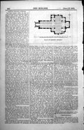 Old Antique Print Plan Leiston Church Re-Erection E B Lamb Architect 1854 19th