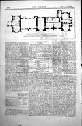 Old Ground Plan Houses Schools Fulham F H Francis Arch Messrs Bird 1854 19th