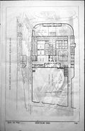 Old Print Plan Earl Radnors Farm Buildings Lower Level Granary Barn 1854 19th