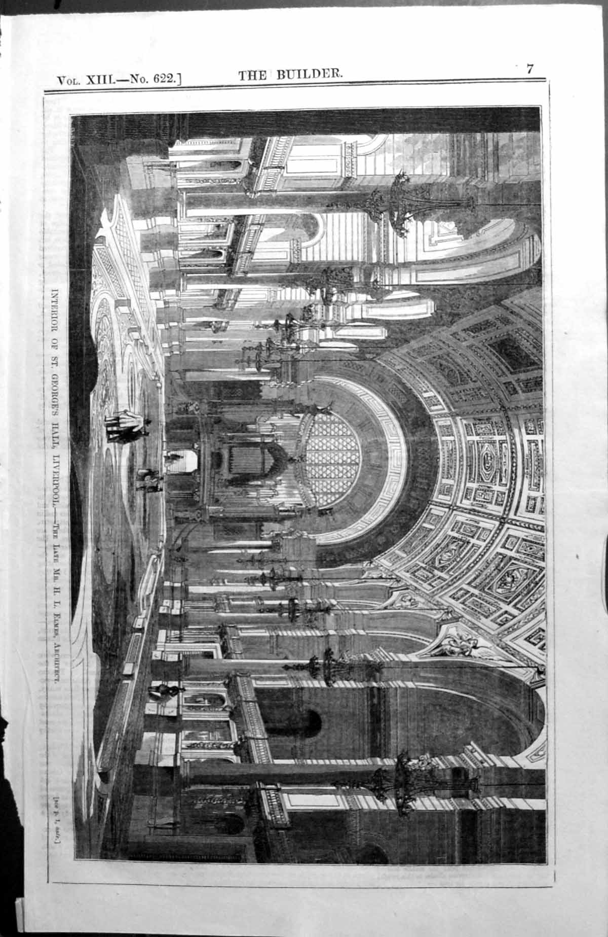 Old Interior St. George'S Hall Liverpool Elmes Architecture 1855 Buil Victorian