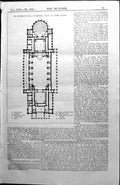 Old Upper Floor Plan St. George'S Hall Liverpool England Architecture