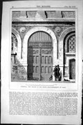 Old Doorway Mairie Third Arrondissement Paris France Architecture 185 Victorian