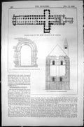Old Ground Plan Abbey Church St. Alban'S Transept Window Architecture