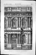 Old Print Carlton Club Pall Mall London Smirke Architecture 1855 Builder 19th