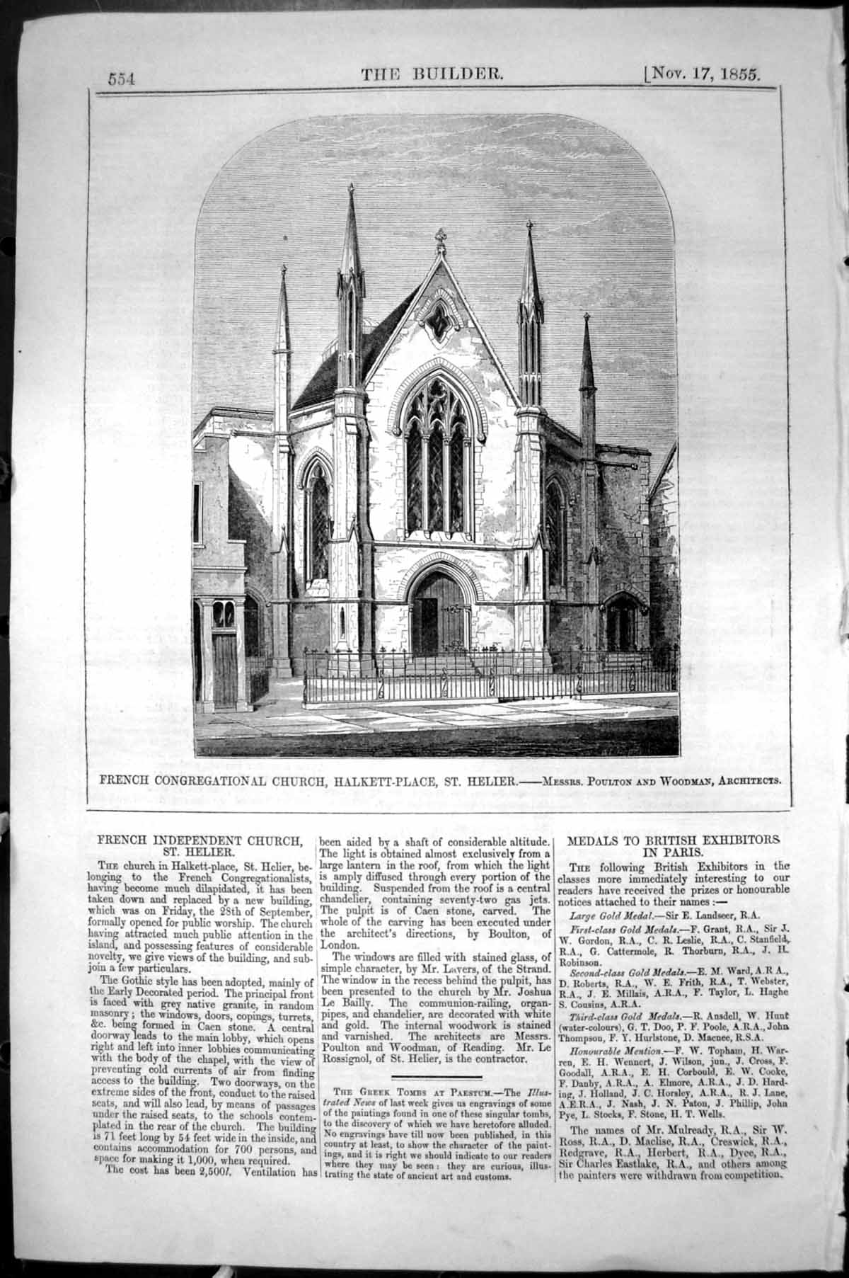 Old French Congregational Church Halkett Place St. Helier Poulton Arc