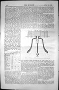 Original Old Antique Print Section Bell Mr Denison Plan 1856 Builder Victorian