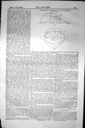Antique Old Print Geometrical Properties Conic Sections Ellipse 1856 Builder