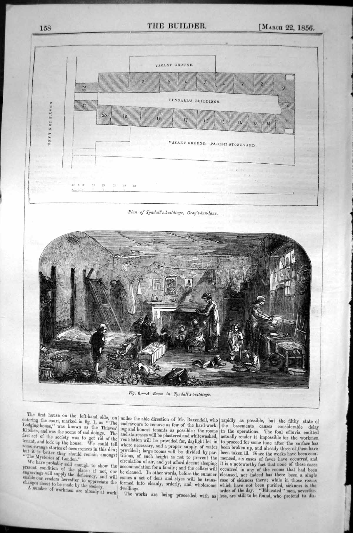 Old Room Tyndall Buildings Gray'S-Inn-Lane Architecture 1856 Builder Victorian