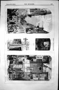 Old London Dwelling Places Houses Tyndalls Gray'S-Inn Architecture 18 19th