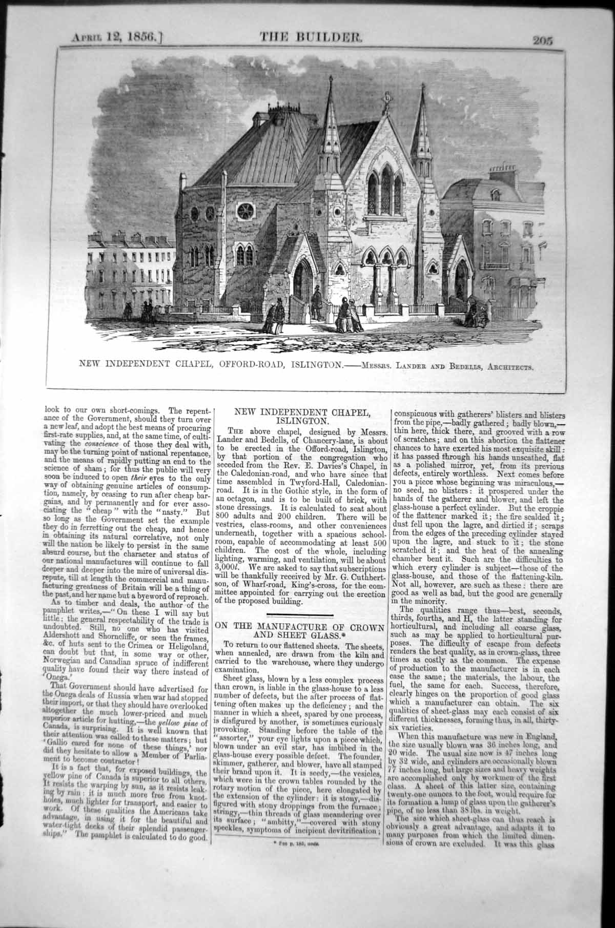 Old Independent Chapel Offord Islington Lander Bedells Architecture