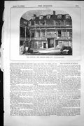 Antique Print London Oxford Arms Inn Warwick Lane Architecture 1856 Builder
