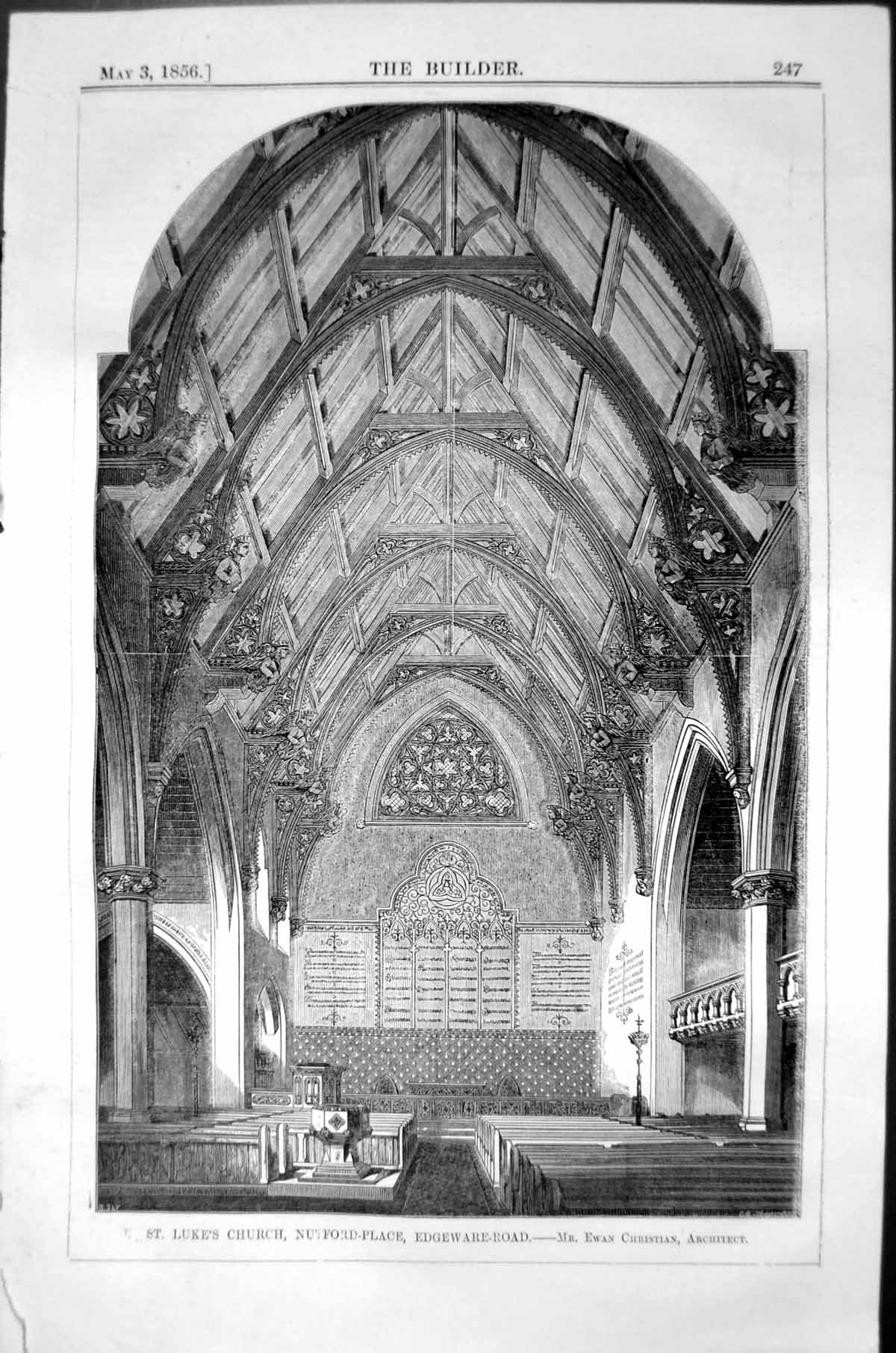 Old St. Lukes Church Nutford Place Edgeware Christian Architecture 18 19th