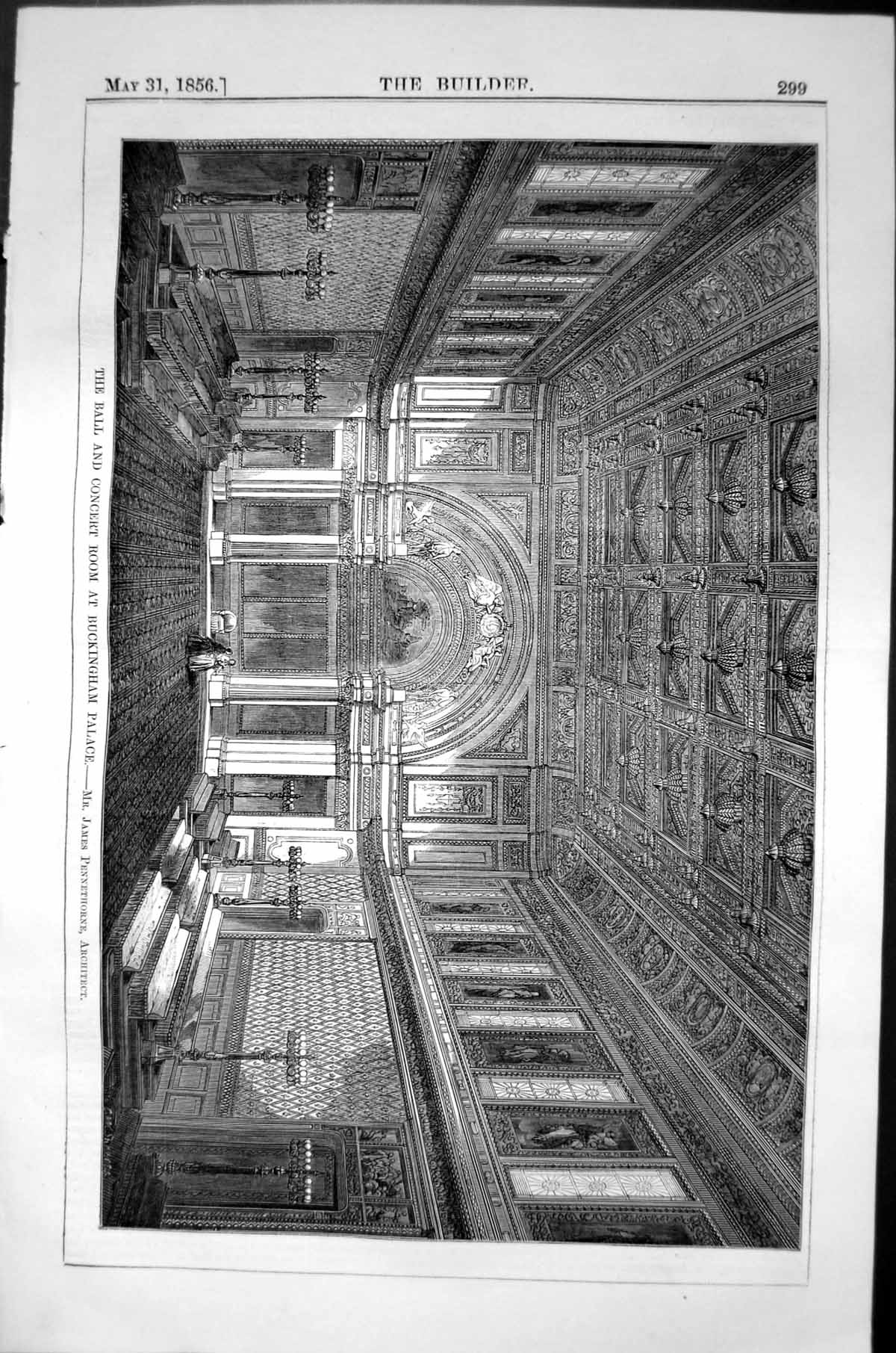 Old Ball Concert Room Buckingham Palace Pennethorne Architecture 1856 Victorian