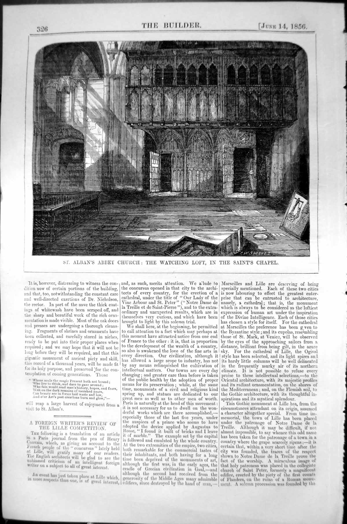 Old Alban'S Abbey Church Watching Loft All Saints Chapel Architecture