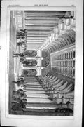 Antique Print Gallery Hotel De Ville Paris France Architecture 1856 Builder