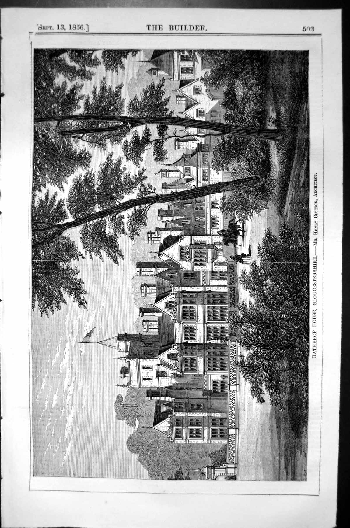 Old Hatherop House Gloucestershire Henry Clutton Architecture 1856 Bu Victorian