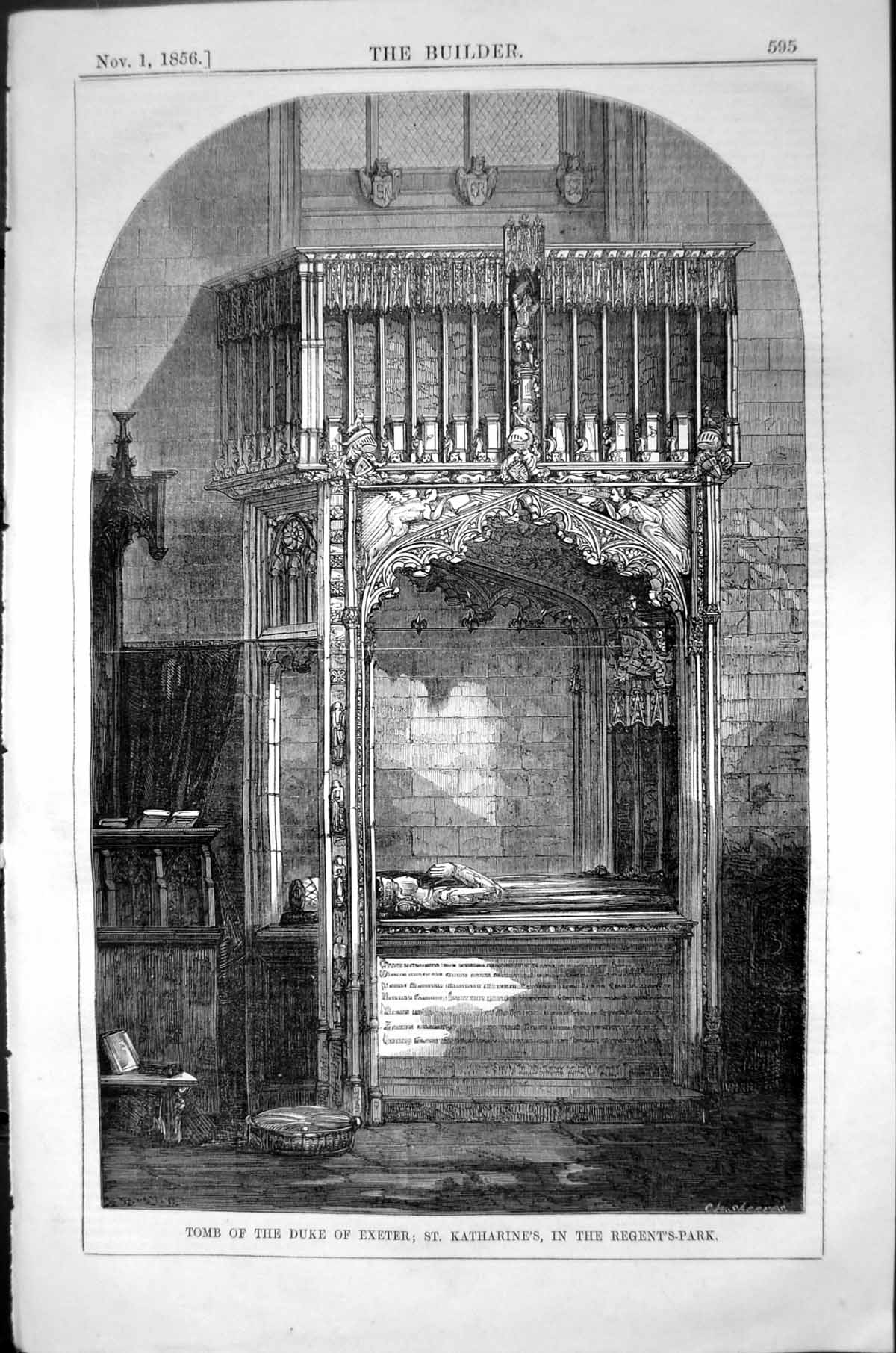 Old Tomb Duke Exeter St. Katherine'S Regent'S Park London Architectur