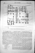 Old St. Peter'S Schools Leeds Plan First Floor Architecture 1856 Buil Victorian