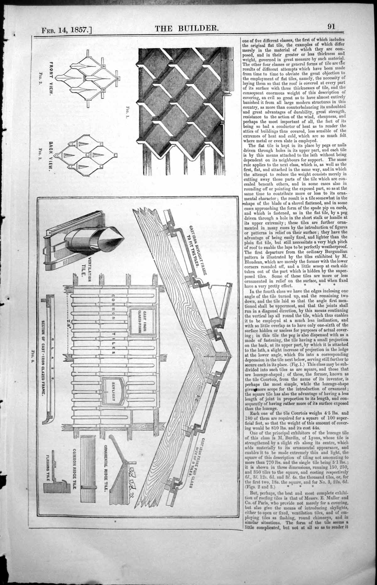 Print Cast Iron Skylight Frame Glass Fit Tiles Ridge Tiles Flashing Tile 1857