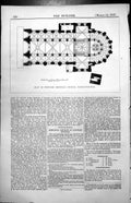 Antique Old Print Plan Proposed Memorial Church Constantinople Mr Burges 1857