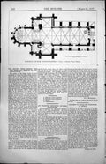 Antique Print Plan Second Prize Design Memorial Church Constantinople 1857 19th