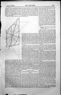 Antique Old Print Diagram Perspective Circles Euclids Elements Dr Hutton 1857