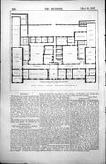 Antique Old Print Welsh Schools Ashford Middlesex Ground Plan Corridors 1857